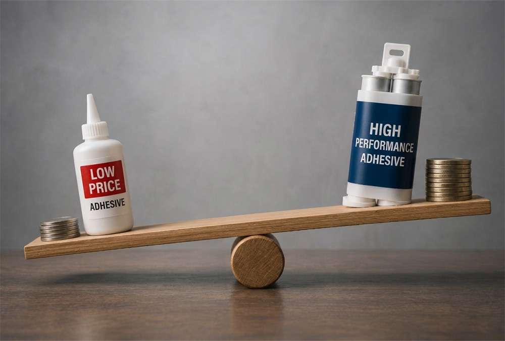 Choosing low-cost adhesive becomes more expensive