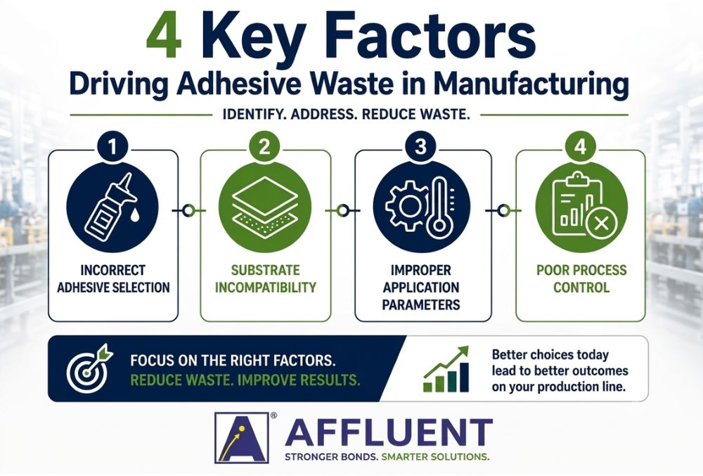 Factors that impact adhesive waste in manufacturing