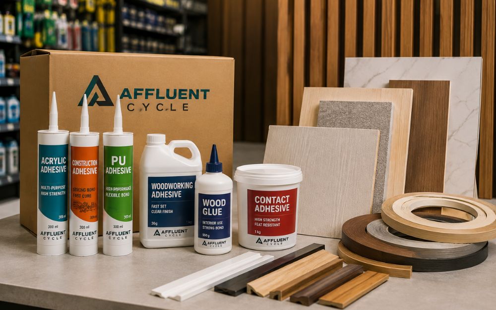 Affluent Cycle adhesive products for fit-out bonding